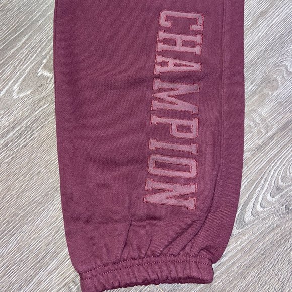Champion Reverse Weave Sweatpants Wine Burgundy Mens Size Vintage NEW - Picture 5 of 9